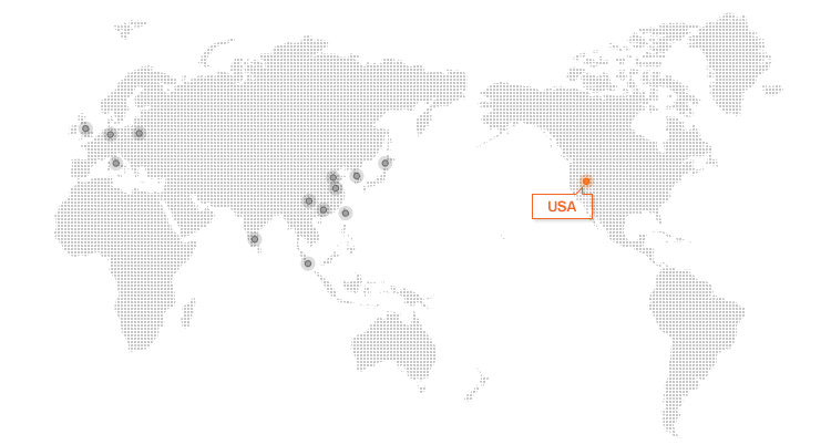Global Network Map-美国