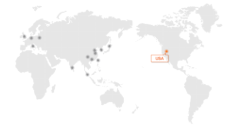 Global Network Map-미국
